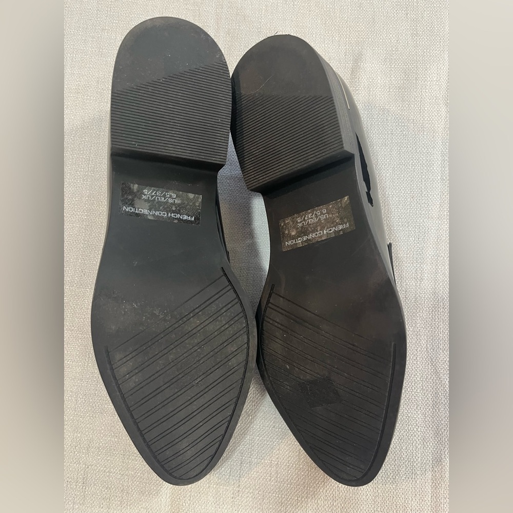 French Connection Taylor  VeganLeather Pointed Toe Loafers Shoes Preppy 6.5 - Picture 9 of 10